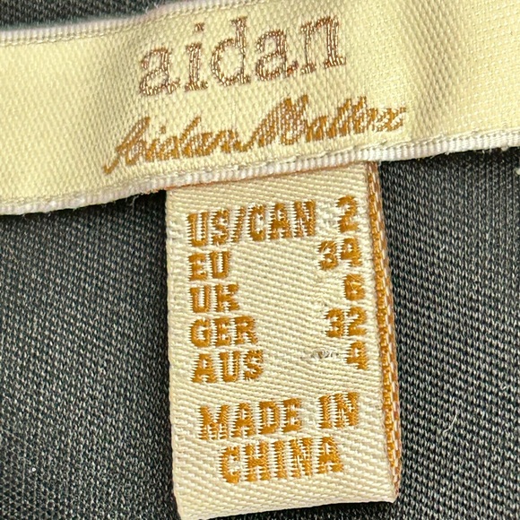 Aidan By Aidan Mattox Sleeveless Chiffon Blouson‎ Sequin Mini Dress US 2 Black - Picture 7 of 9